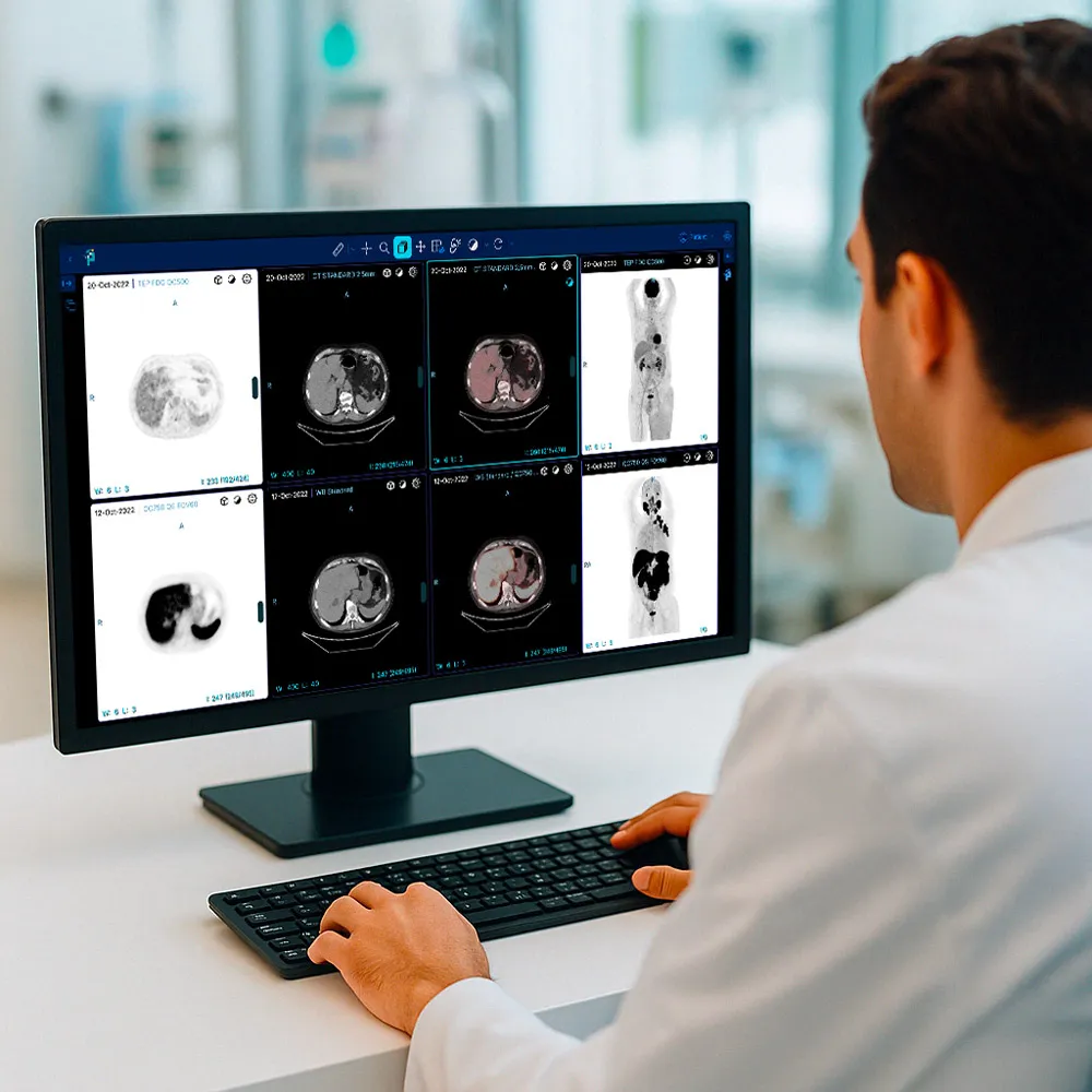 Medical student working on a clinical case on PixiLearn
