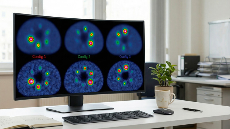Image PET intégrée dans le viewer PixiLearn